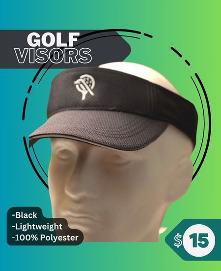 Black - Custom Golf Visor