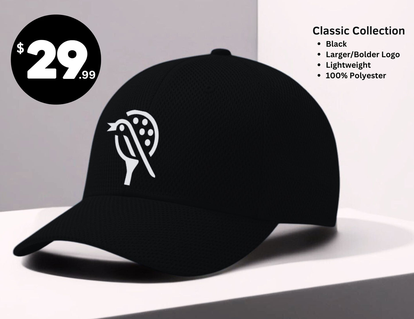 Classic Collection Golf Hat - Black