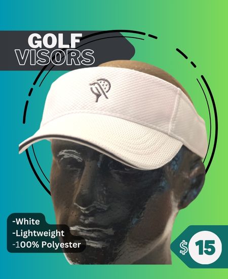 White - Custom Golf Visor