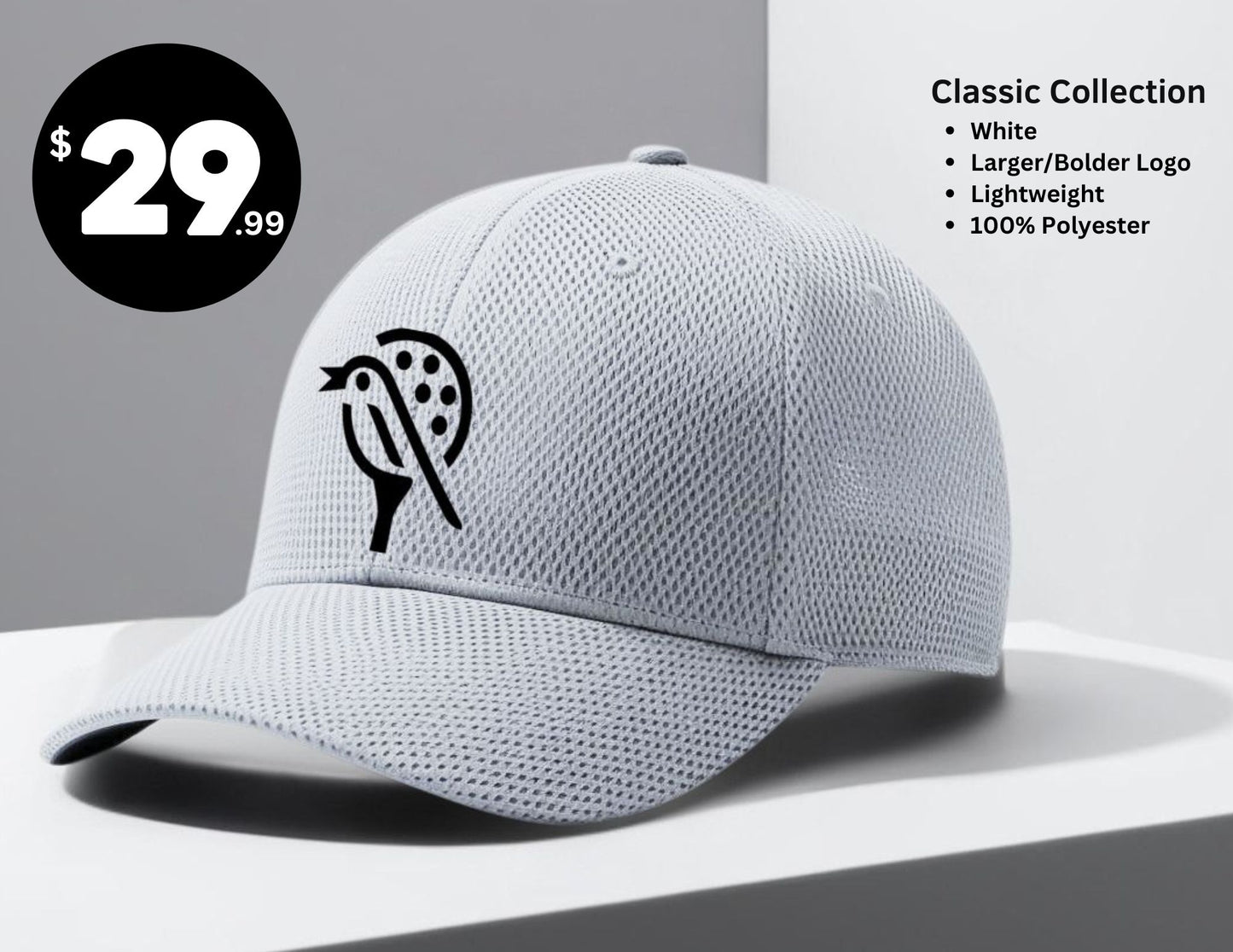 Classic Collection Golf Hat - White