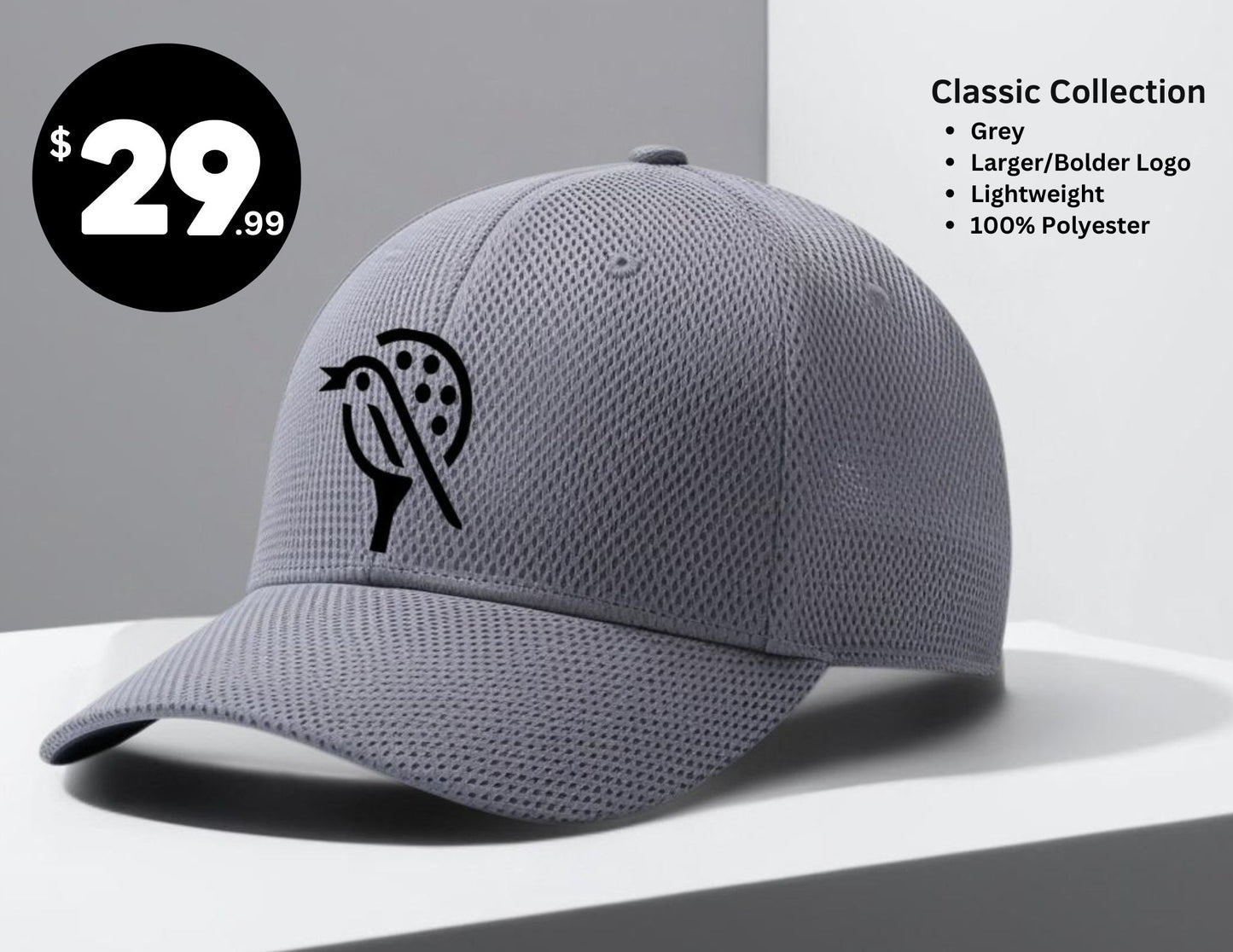 Classic Collection Golf Hat - Grey