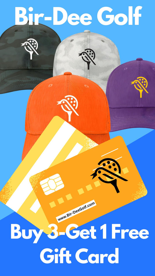Bir-Dee Golf Gift Card - Buy3 Golf Hats - Get 1 Free