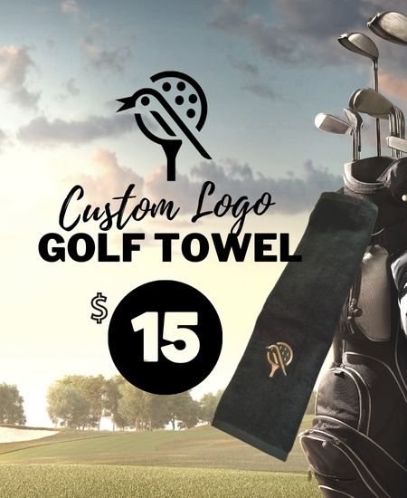 Hunter Green - Custom Logo Golf Towel