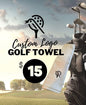 White - Custom Logo Golf Towel
